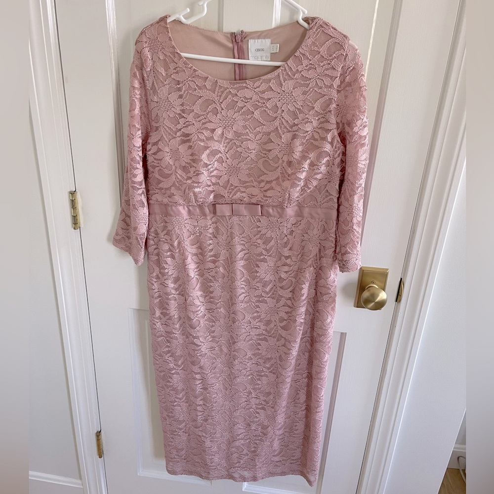 ASOS Maternity Pink Lace Dress